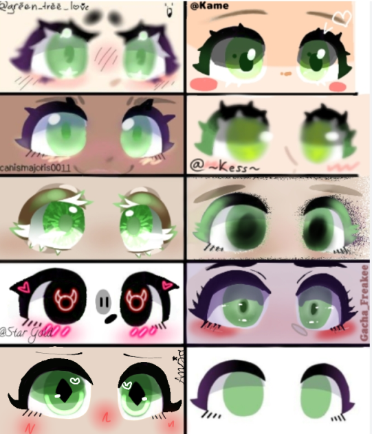 green eyes collab