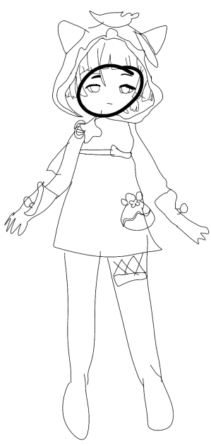 Sayu fanart without colors cuz I'm lazy