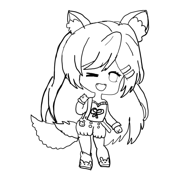 A girl drawing