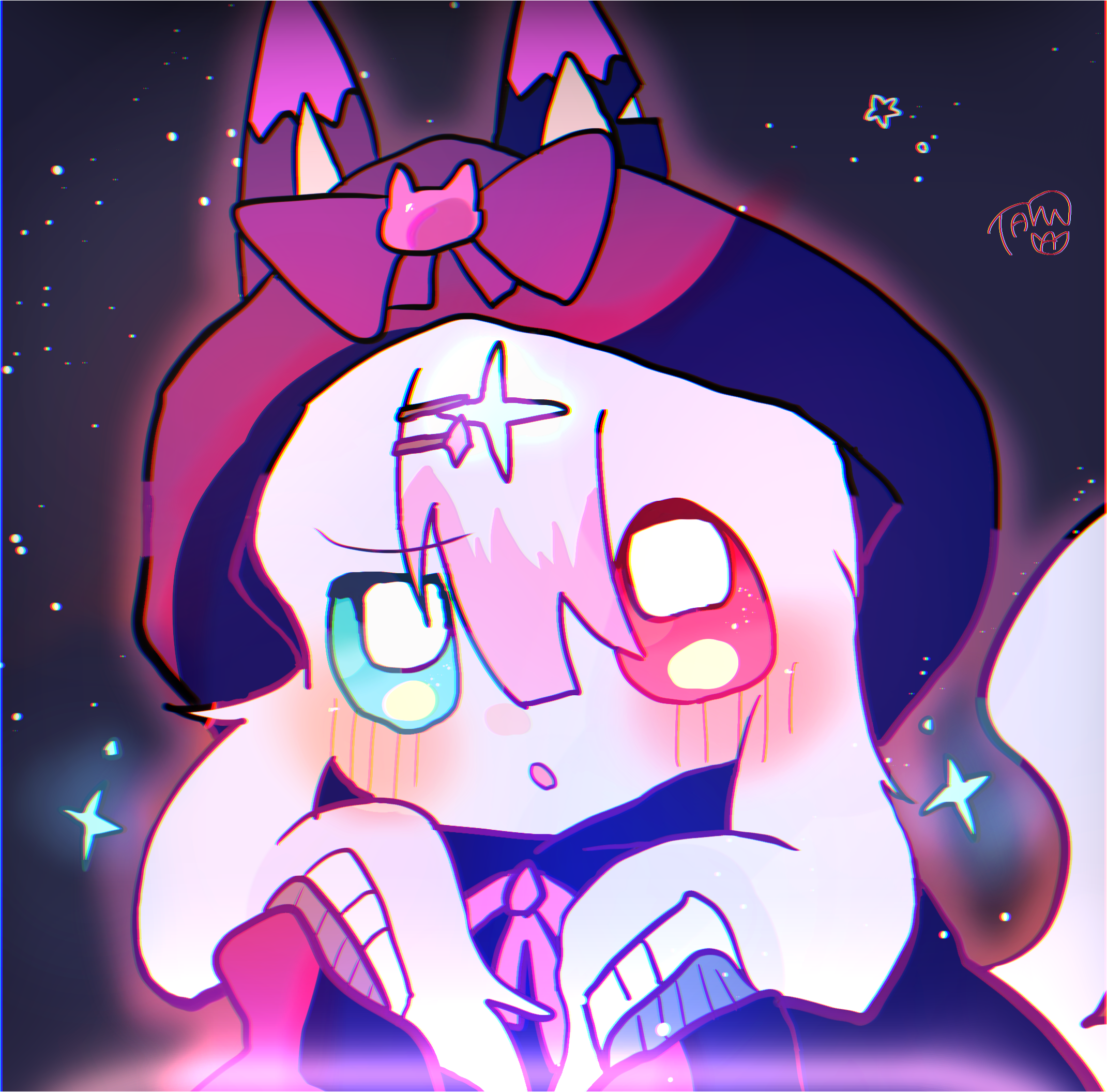 むらさき(*´꒳`*) 暗がり - ibisPaint