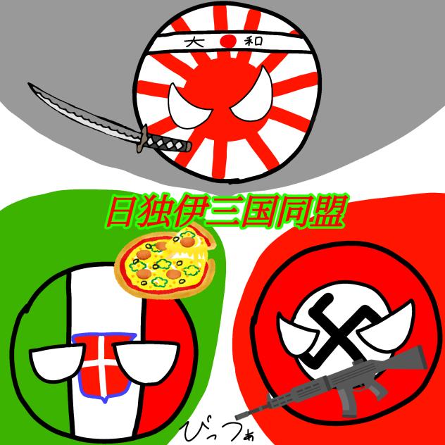 日独伊三国同盟　ポーランドボール