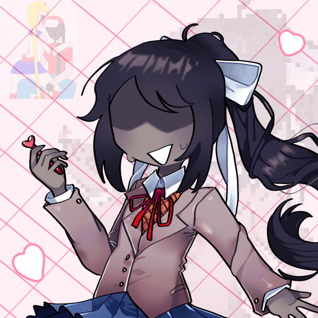 steven with monika's clothes lol