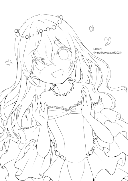 アメジストシード (ぬりえ)