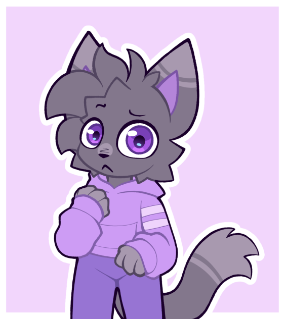 Purple kitty