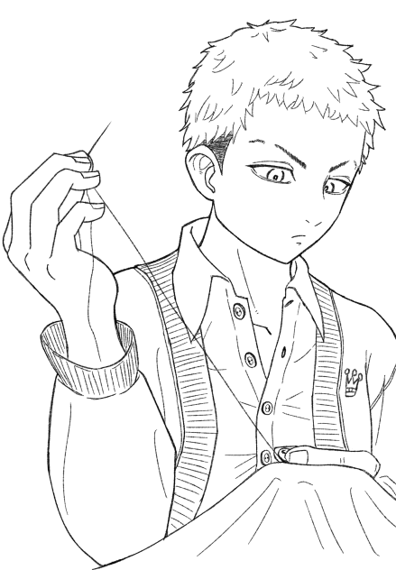 三ツ谷隆　線画