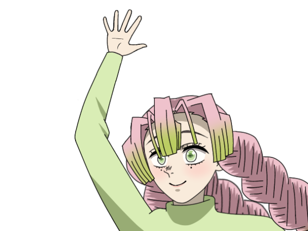 走る蜜璃ちゃん