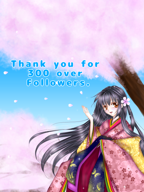 フォロワーさん300人記念絵♡