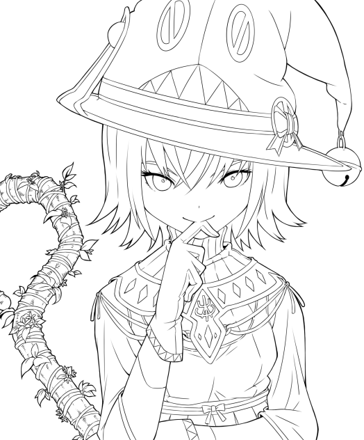 ☆森の魔女っ子☆(線画)