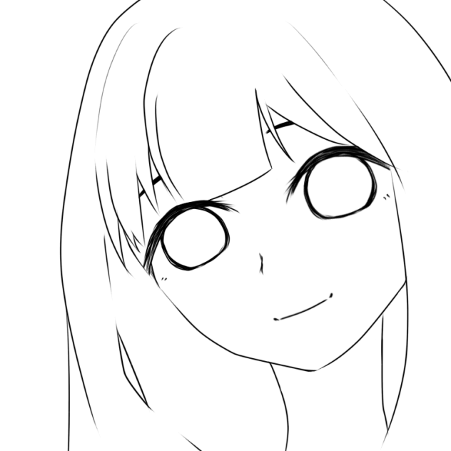 おんなのこ 線画