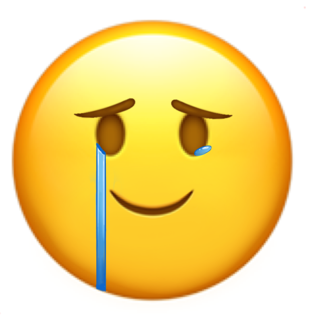 Free Emoji— CRYING SMILE