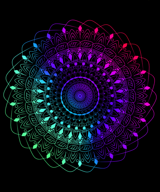 gradient mandala