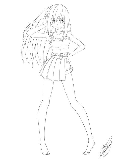 Barefeet Feelings（線画）
