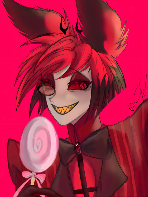 Alastor with his candy