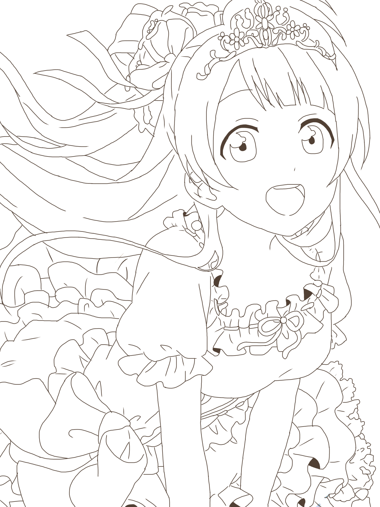 南ことり 線画 Ibispaint