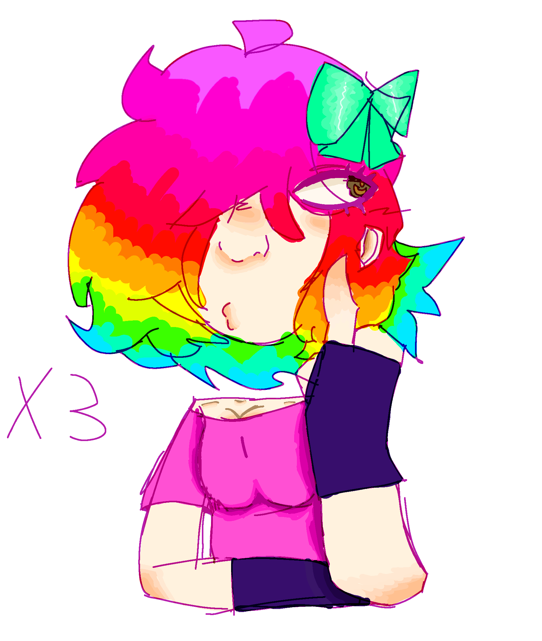 Tried a new art style - ibisPaint