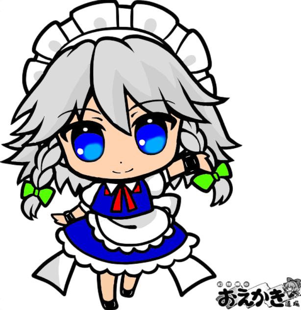 十六夜昨夜色塗りしてみた