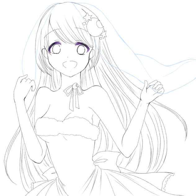 Shining Moon🌙〈線画〉