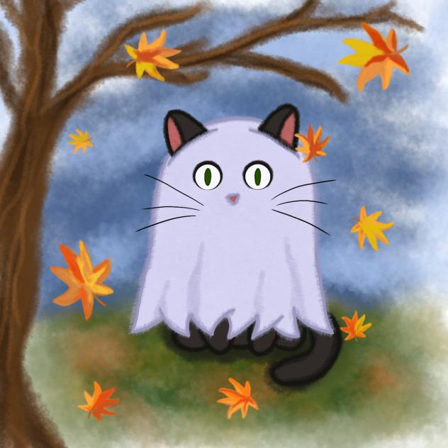 Ghost cat - ibisPaint