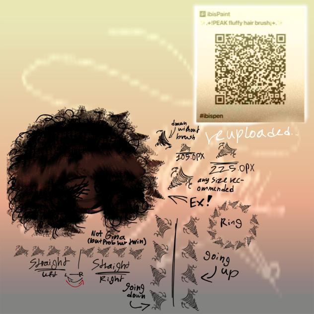 Afro deluxe (FLUFFY HAIR BRUSH QR CODE)