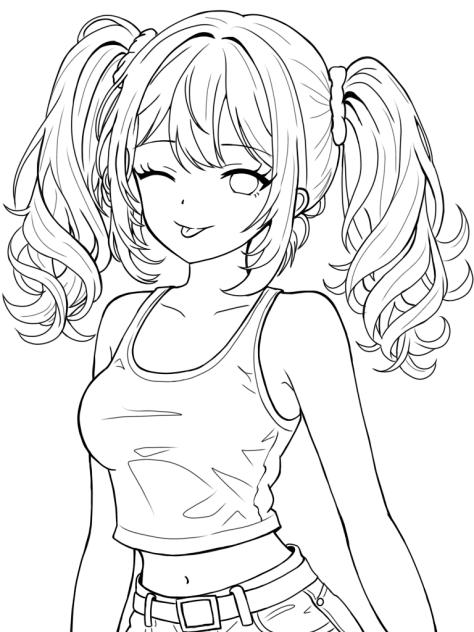 線画 ＊ 塗ってください ［46］