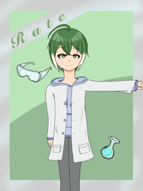 オリキャラ立ち絵（抹茶ラテ）