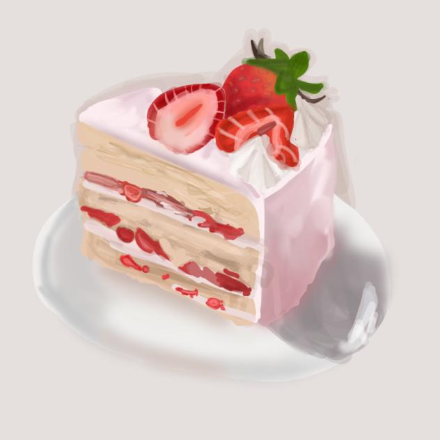 A strawberry shortcake