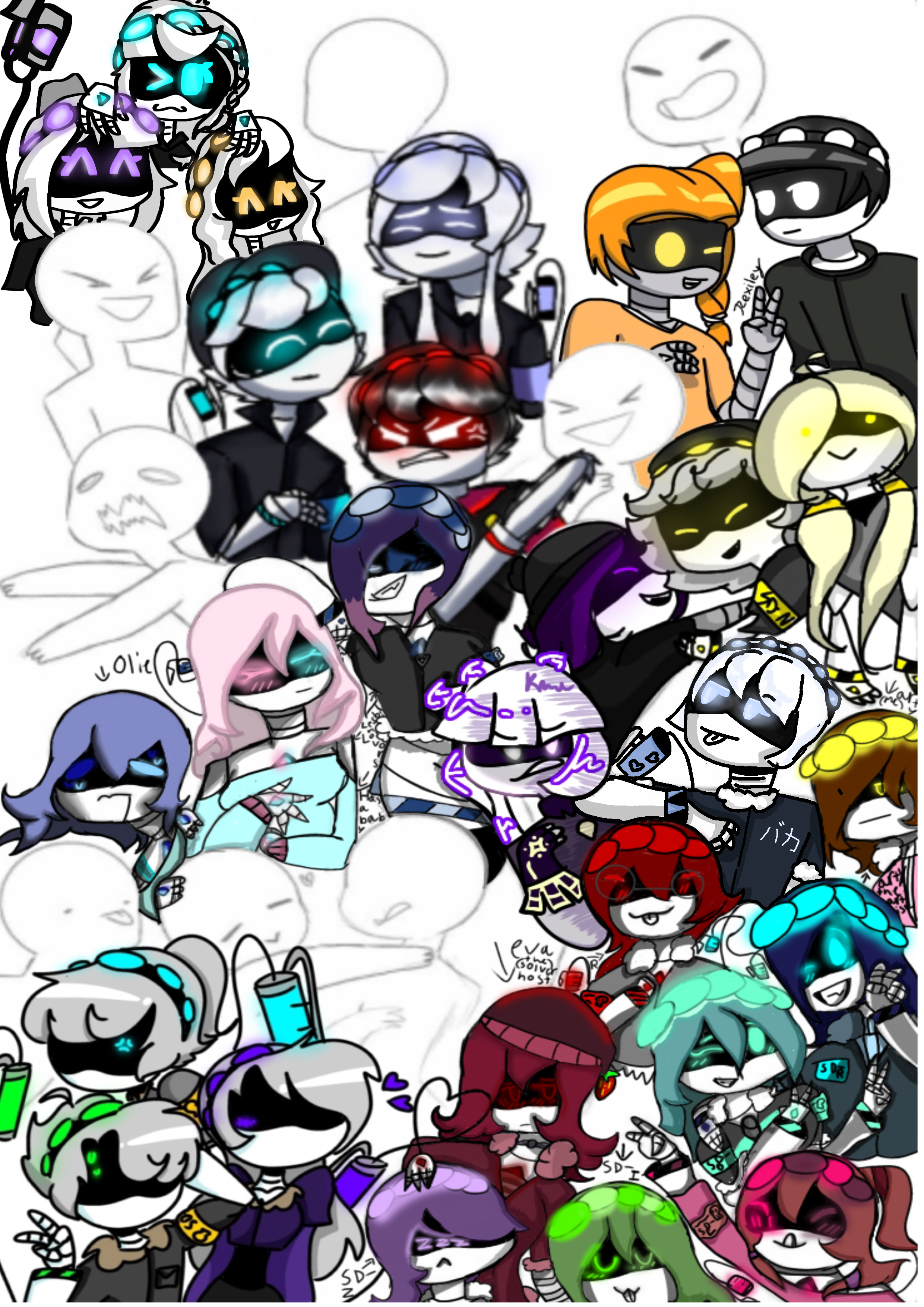 MURDER DRONES COLLABORATION - ibisPaint
