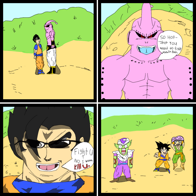 Gohan roasts super buu