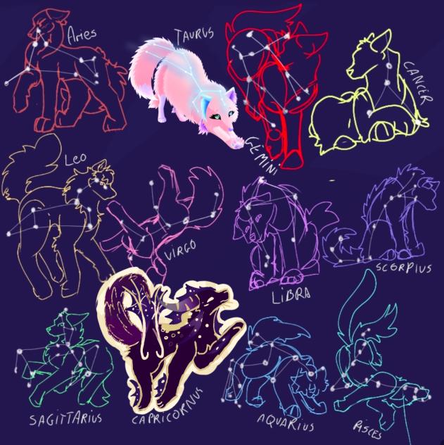 Zodiac wolves