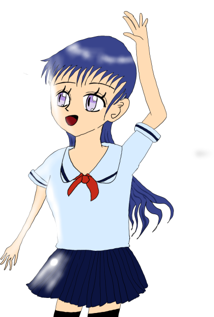 はいっと手をあげる女の子