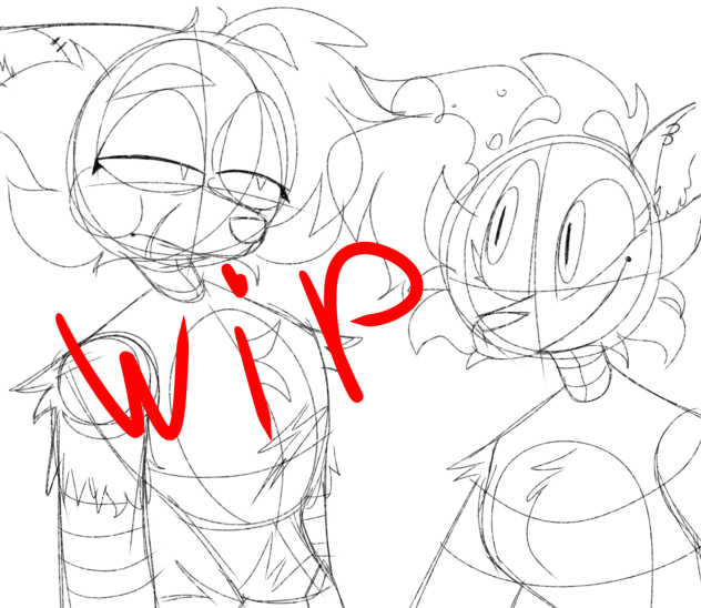 wip of Silver and Diane