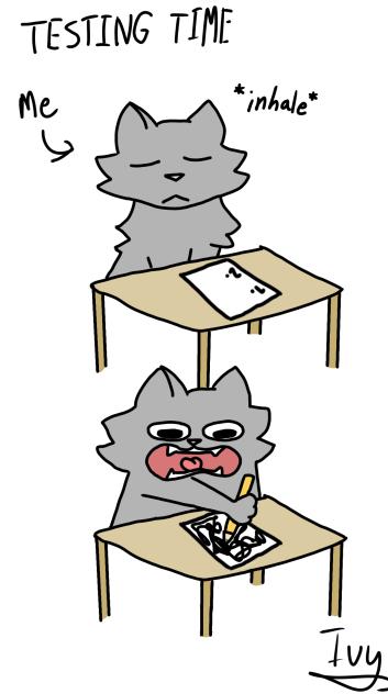 Every time I take a test