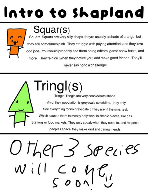 Shapland pt one! Starting with species