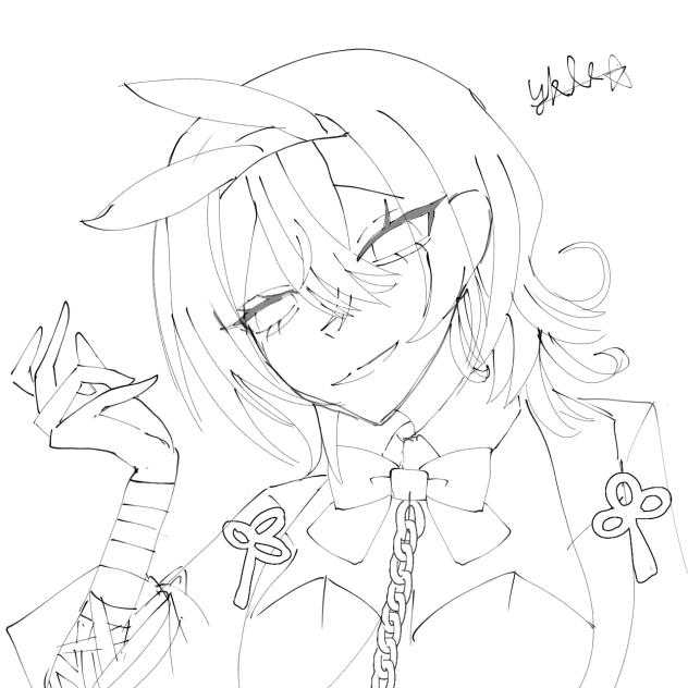 スクリーム線画