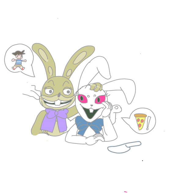 glitchtrap y vanny (sin terminar)