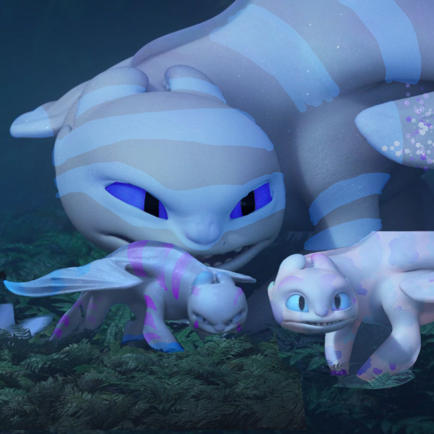 A mom fading fury and her two babys