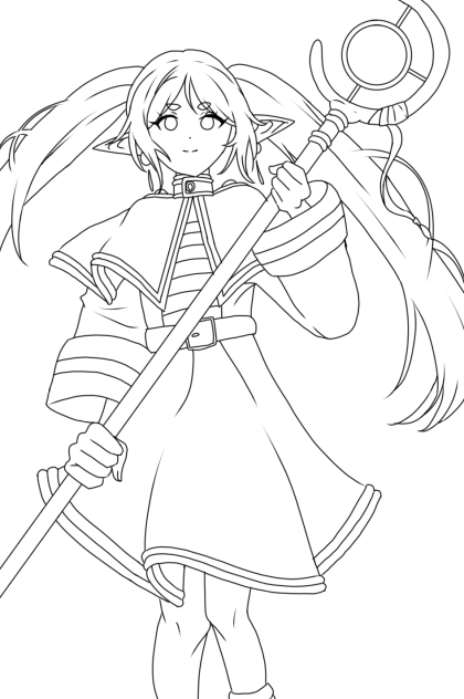 フリーレン　線画