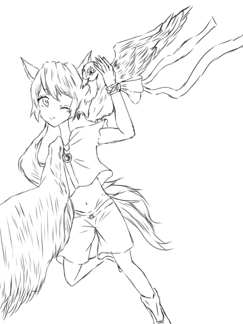 僕のともだち。 線画
