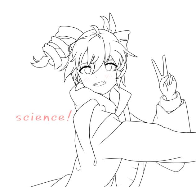 重音テト(塗り絵) サイエンスver