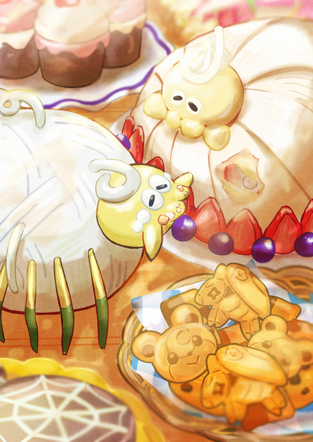 つまみ食いするタマンチュラ