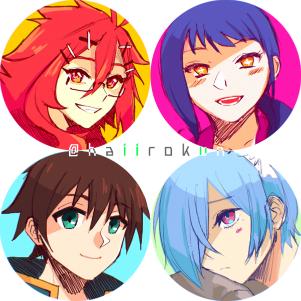 リプ来たキャラの顔だけ描く