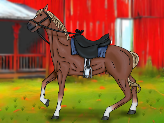 my first realistic horse art 🐎