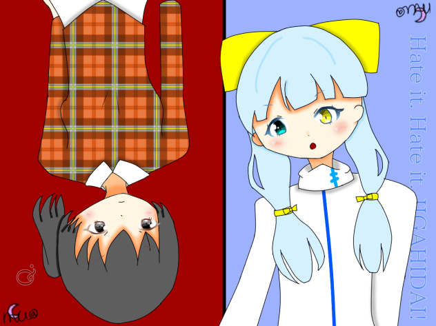 『Hate it. Hate it. JIGAHIDAI!』×『Q.』