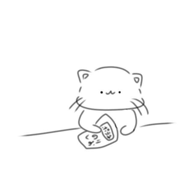 ポテチを食べる猫