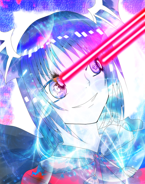Laser attack from the eyes❗