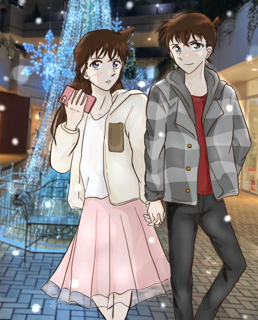 クリスマスデート　新一&蘭