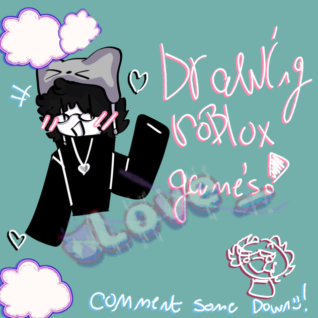 Drawing Roblox games!