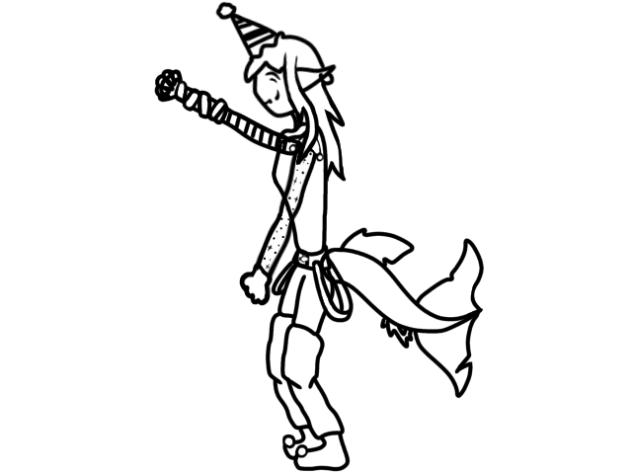 Goofy shark demon dancin’