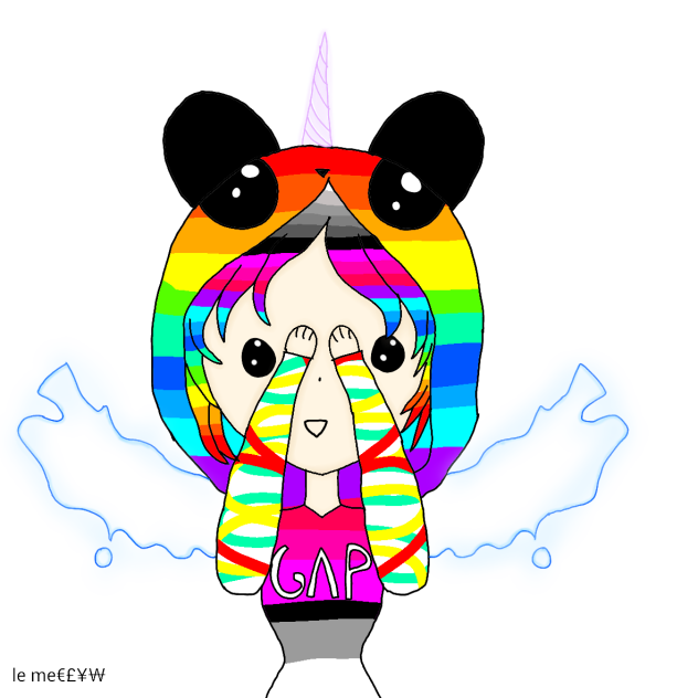 rainbow panda