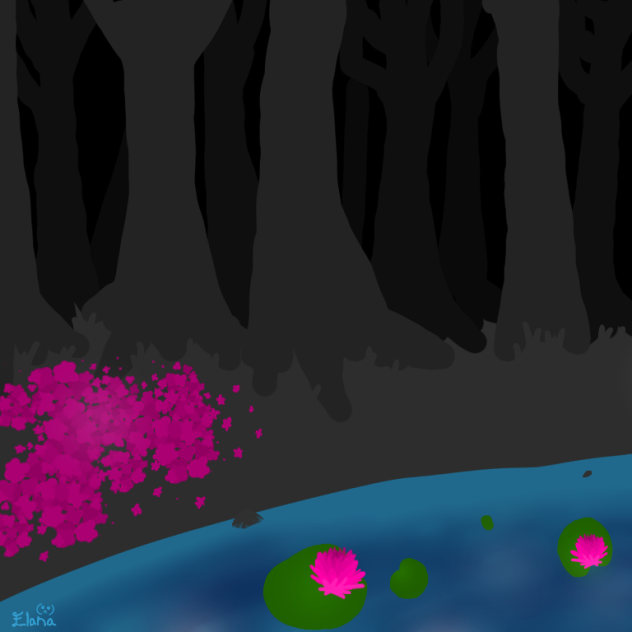 In the forest that hides - ibisPaint